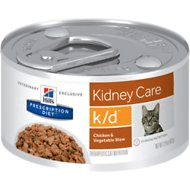 Hill's Prescription Diet Feline k/d with Chicken for the Nutritional Management of Cats with Kidney Disease (canned)