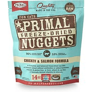 Primal Chicken & Salmon Formula Nuggets Grain-Free Freeze-Dried Cat Food